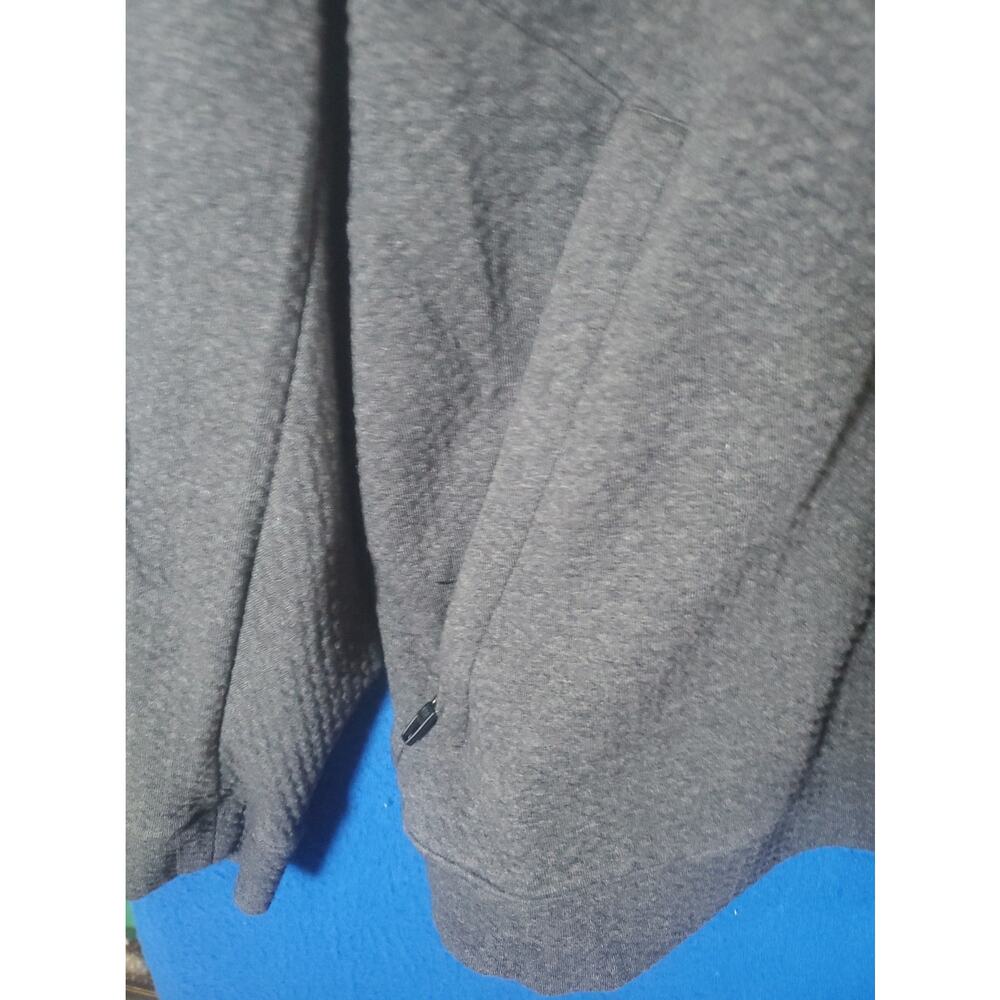 Lululemon Men L Full Zip Sweater Jacket Mock Neck Knit Gray Pockets Activewear - Picture 6 of 16